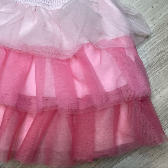 Janie and Jack Ombre Tiered Tulle Skirt Ballet Twirl Formal Holiday Trip Pink 2T - Picture 11 of 13